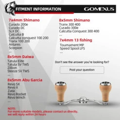 Gomexus Aluminum Double Handle With Cork Knob -Sportangelgeschäft BS100HCA27TNr 6