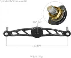 Gomexus Crank Handle Silver/Aurora Knob -Sportangelgeschäft BS120TN27TCJ1r 5